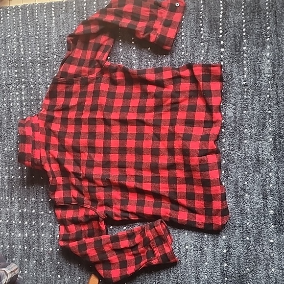 Checkered Woolrich Wool shirt. Red and Black Size XL - Picture 4 of 5